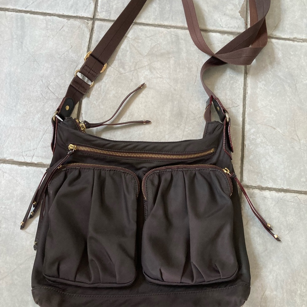 MZ Wallace Mia Bedford bag. Brown, excellent condition.Gold hardware.